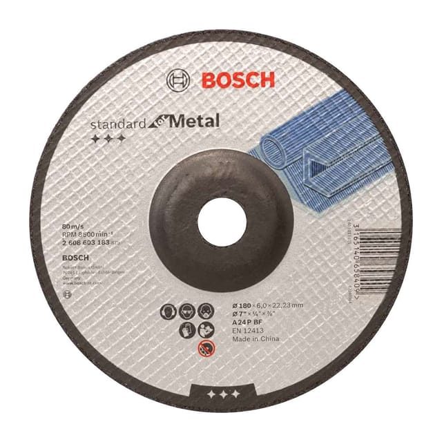 Bosch 2608603183 180mm Metal Grinding Disc