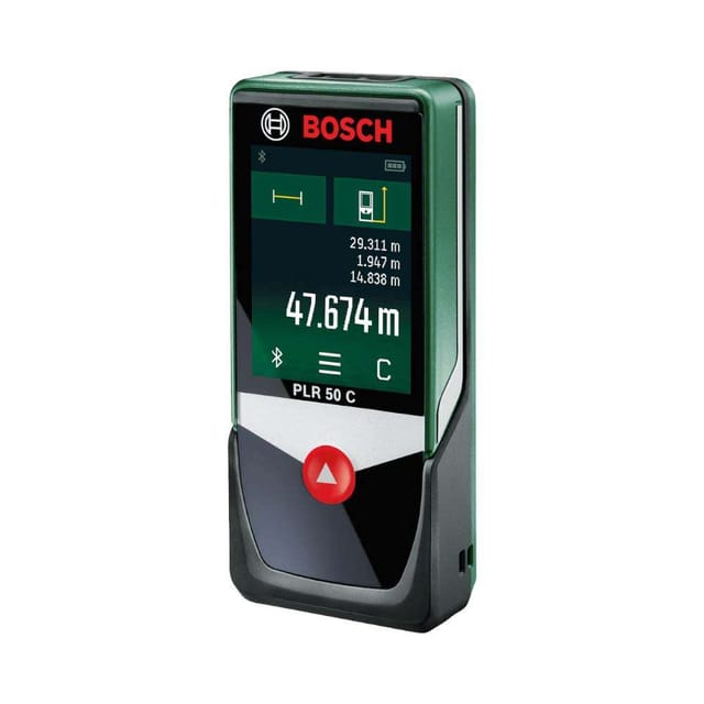 Bosch PLR 50 C (603672200) 50M Battery Operated Digital Leasure Measure with Touchscreen
