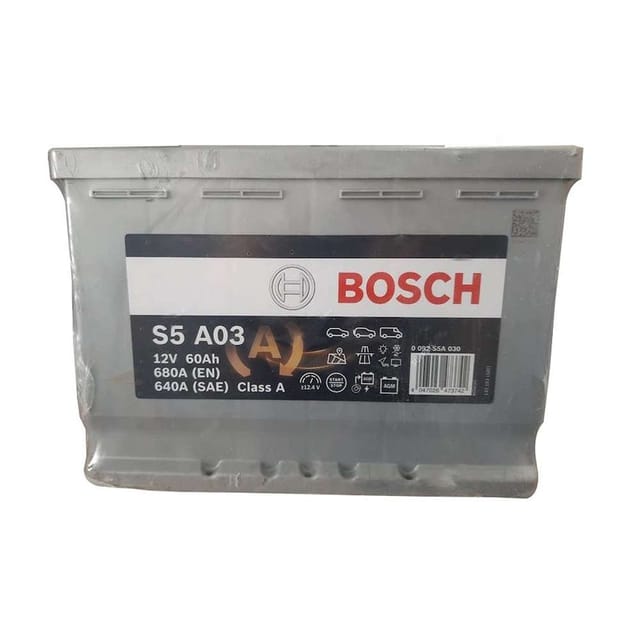 Bosch 0092S5A030 AGM S5A Bosch AGM 60 12V 60AH 680A Starter Battery