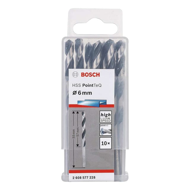 Bosch HSS Drill Bit 6mm - 10 Pcs/Pack