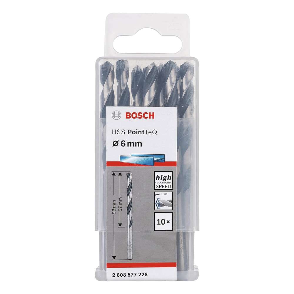 Bosch HSS Drill Bit 6mm - 10 Pcs/Pack