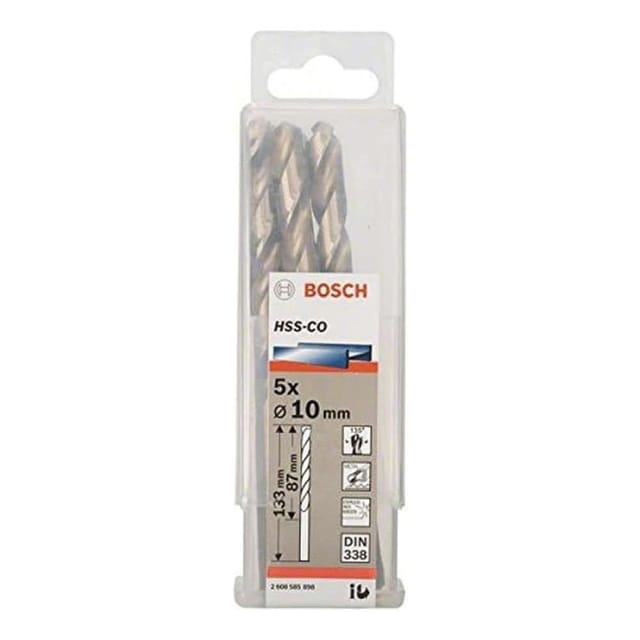 Bosch HSS Drill Bit 10mm - 5 Pcs/Pack
