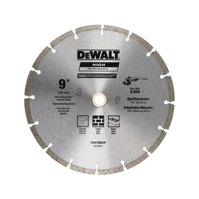 Dewalt Segmented Rim DW47902HP 230mm X 7mm X 22.2mm