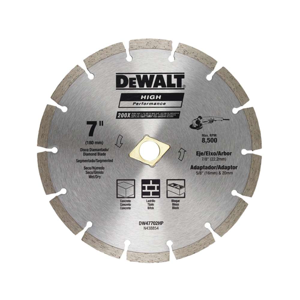 Dewalt Segmented Rim DW47702HP 178mm X 7mm X 22.2mm