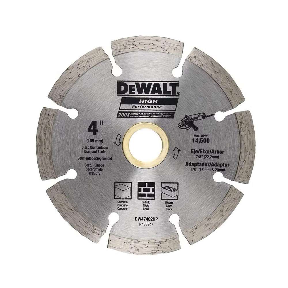 Dewalt Segmented Rim DW47402HP 100mm X 7mm X 22.2mm