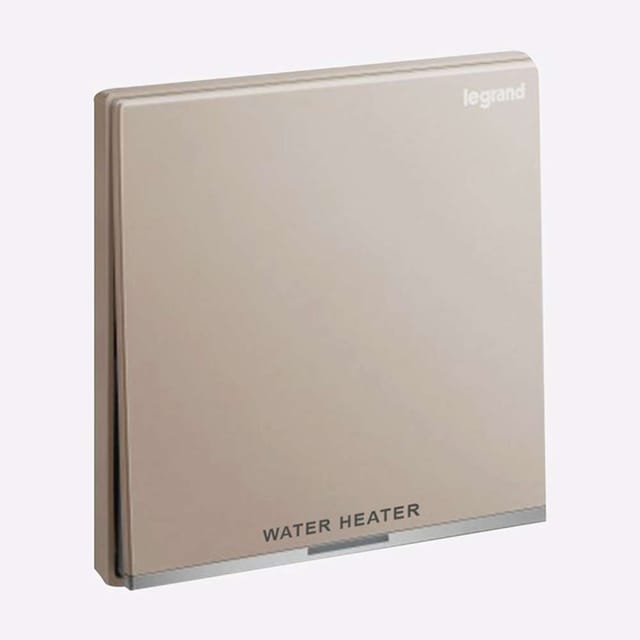 Legrand Galion 20A Double Pole Switch with Earth Terminal Water Heater, Marked Isolation, Suitable for Home - Rose Gold