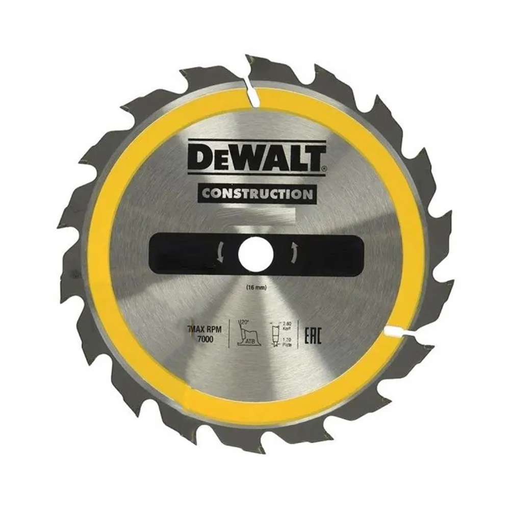 Dewalt DT1938-QZ Circular Saw Blades D184/BS16/1.7/2.6/18/ATB/20DEG