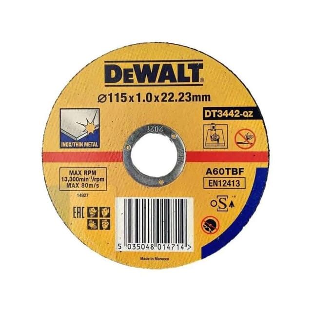 Dewalt DT3442-QZ A60 TBF - D115XBS22.2XTHICK1mm Cutting Disc