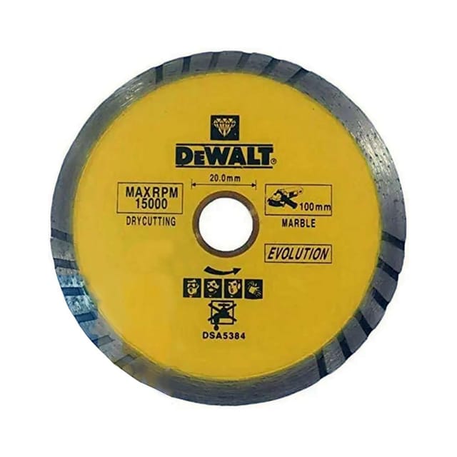 Dewalt DX3921 Laser Blades Evolution Hybrid Rim Blades / Marble And Granite - D115XBS22.2