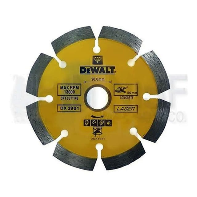 Dewalt DX3801 Laser Segmented Blades / Marble And Granite - D100XBS20/16