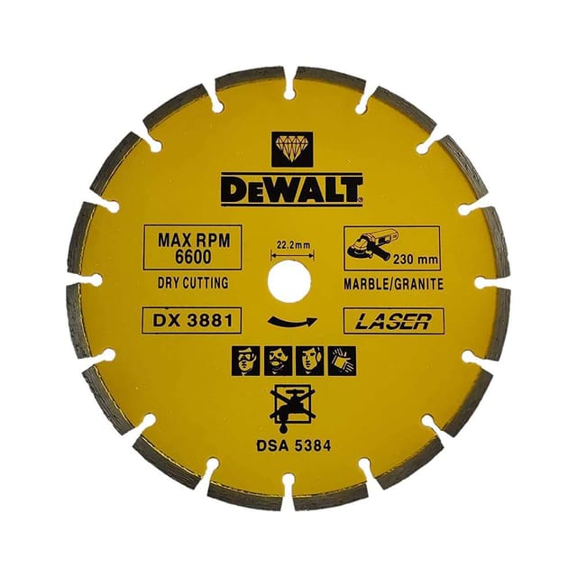 Dewalt DX3881 Laser Segmented Blades / Marble And Granite - D230XBS22.2