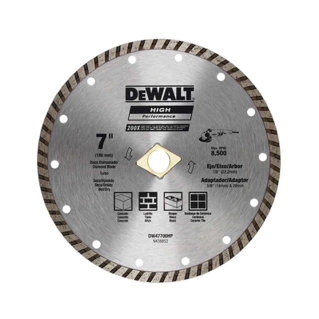 Dewalt Turbo Rim DW47700HP 178mm X 7mm X 22.2mm