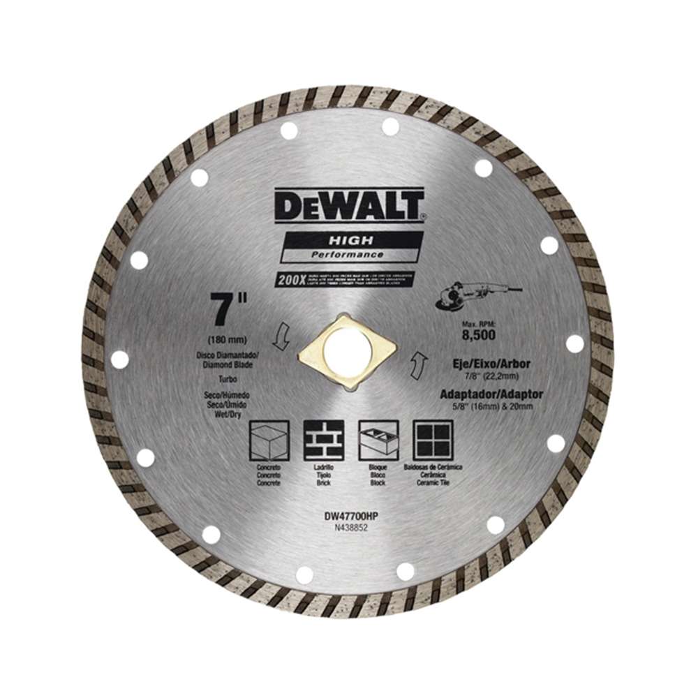 Dewalt Turbo Rim DW47700HP 178mm X 7mm X 22.2mm