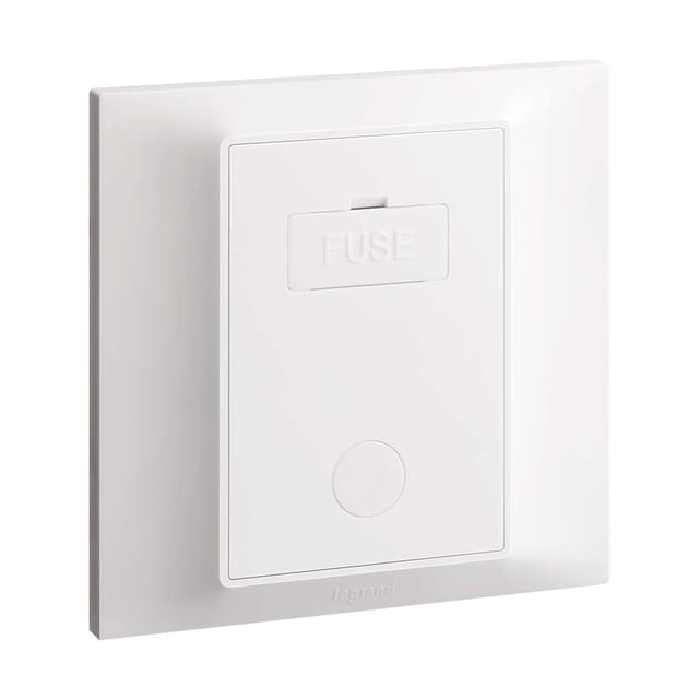 Legrand Belanko S 13A FCU UnSwitched Socket with C/O, Permanent Feed Spur, Suitable for Home & Office - White