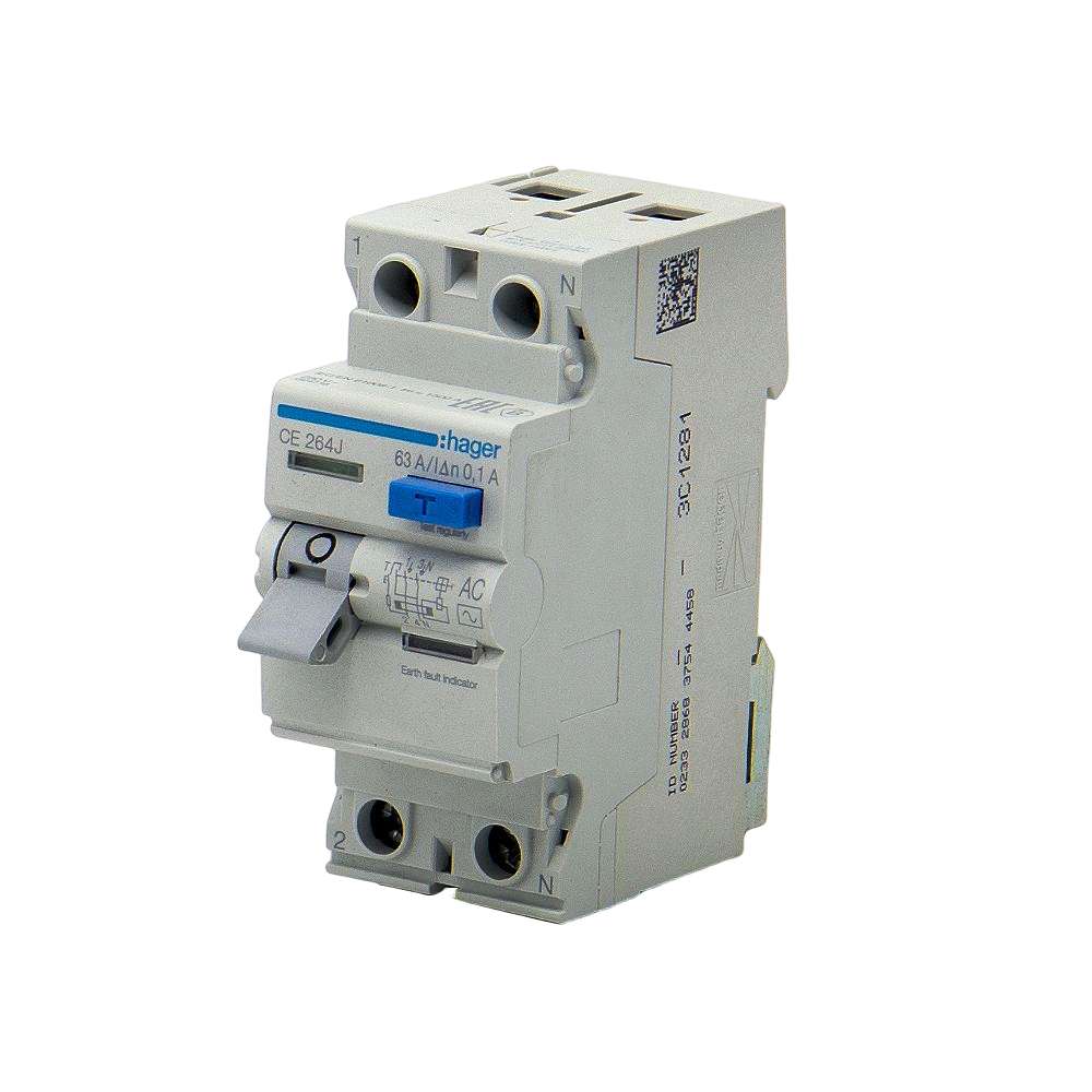 Hager CF285Z 100A 2P 300Ma RCCB Earth Leakage Circuit Breaker (ELCB)