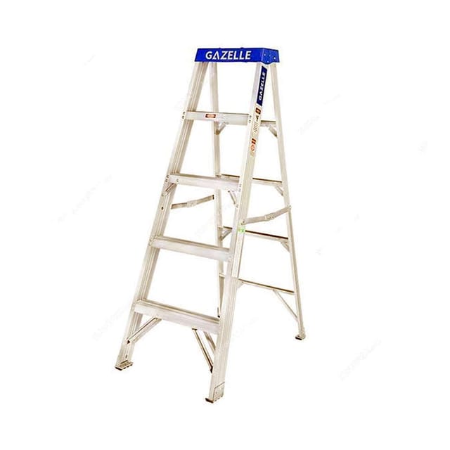 Gazelle Aluminium Step Ladder 2.1Mtr Height 113.3 Kg Weight Capacity G5003