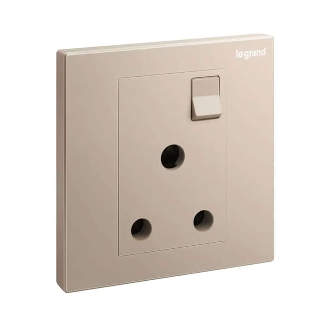 Legrand Galion 5A Switched Socket, Dedicated Low-Load Outlet, Suitable for Home & Office - Rose Gold