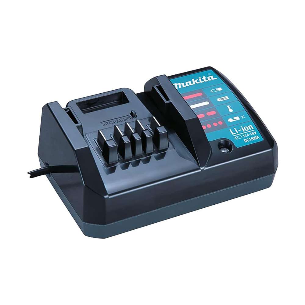 Makita DC18WA G-Series 14.4V / 18V Battery Charger with Makita G series battery