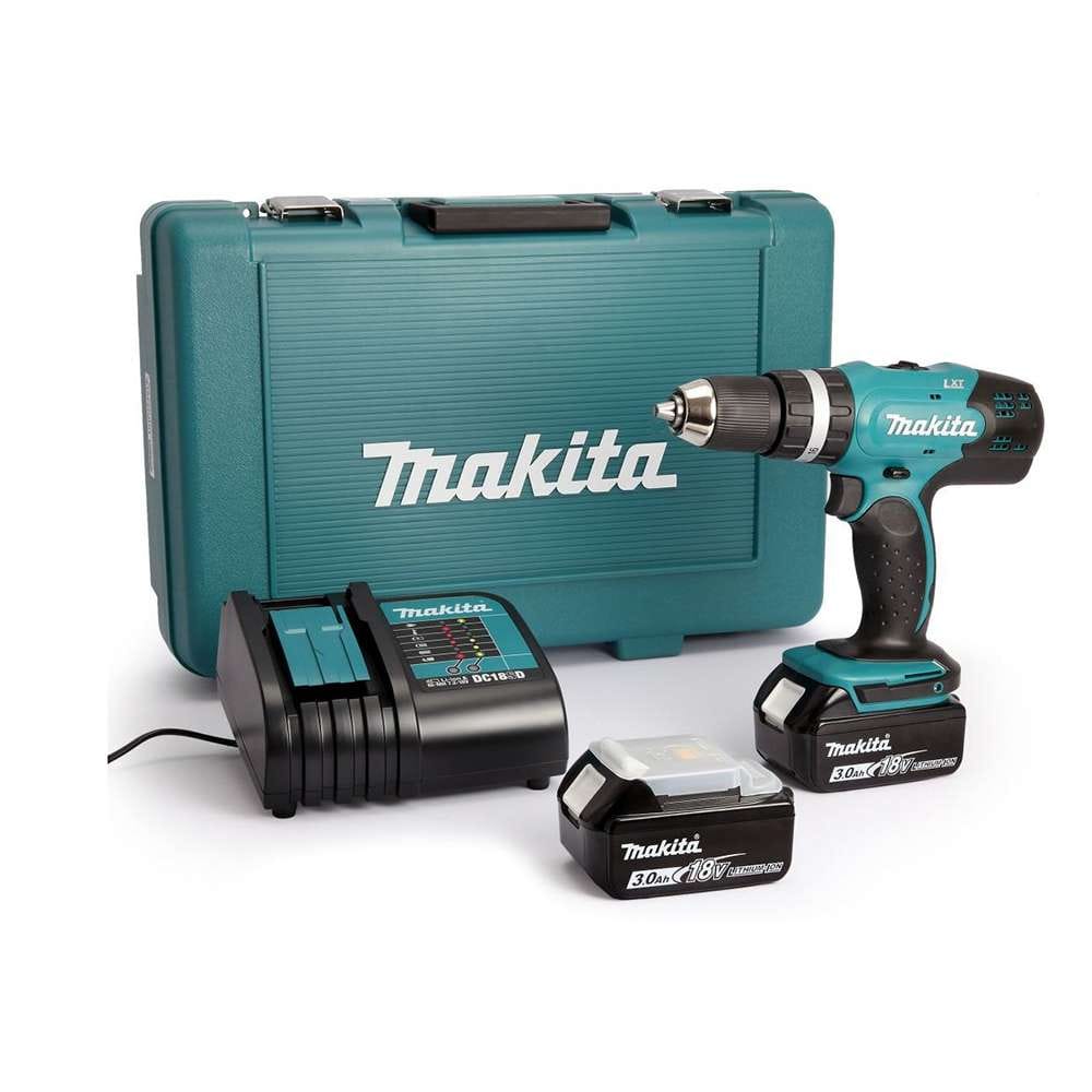 Makita DDF453RFE 18V LXT Cordless Drill Driver Kit 13mm 2 x 3.0Ah Batteries & Charger