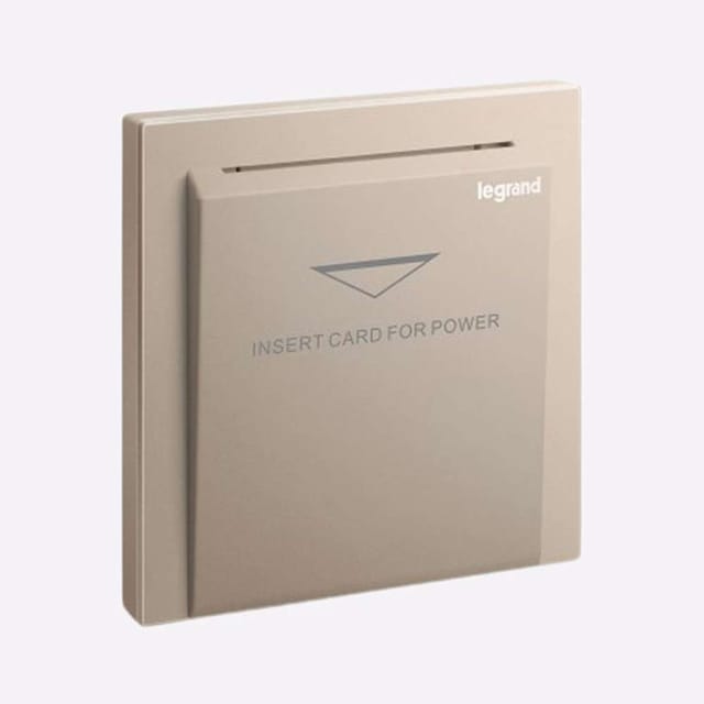 Legrand Galion Key Card Switch 220V, Master Room Power, Suitable for Hotels - Rose Gold