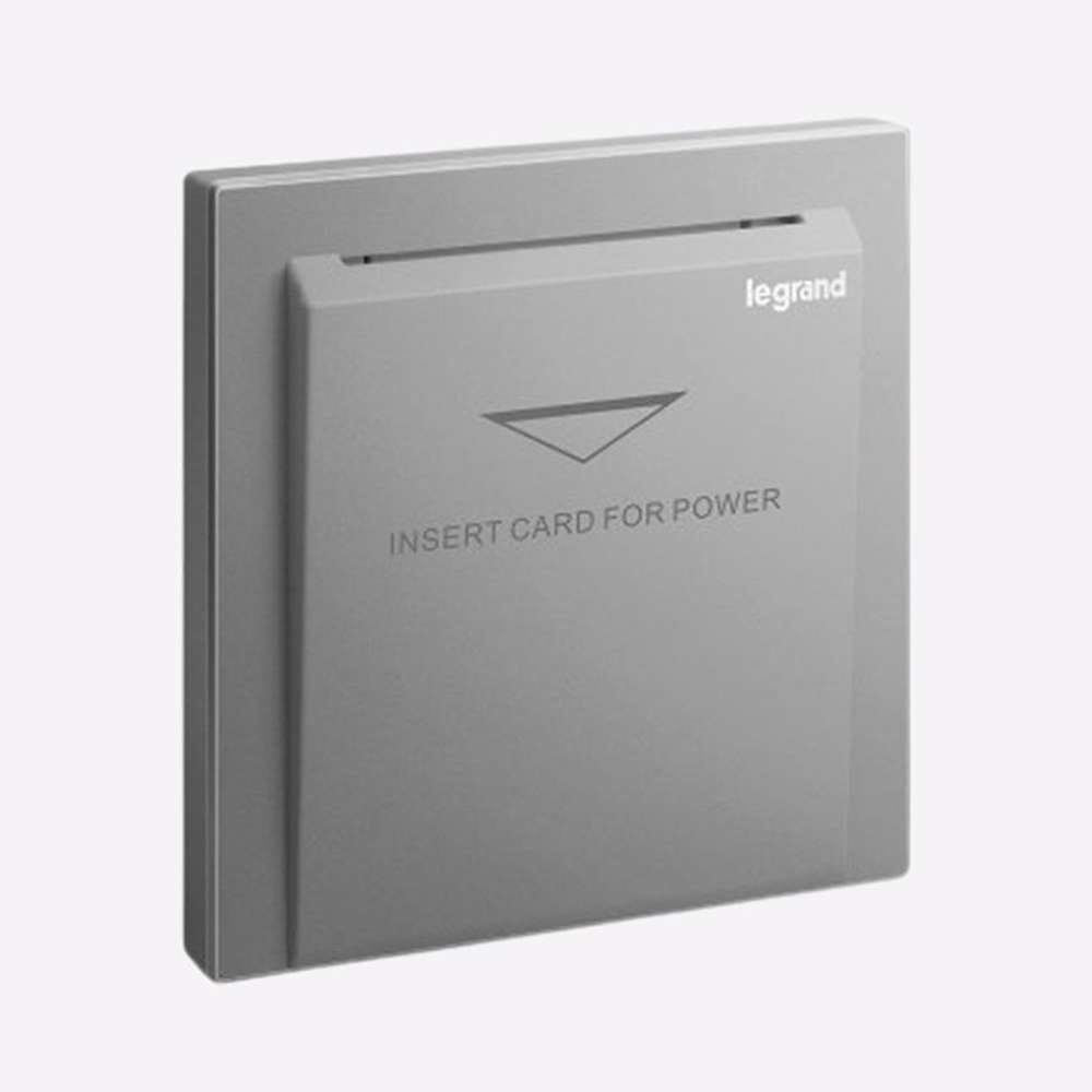 Legrand Galion Key Card Switch 220V, Master Room Power, Suitable for Hotels - Dark Silver