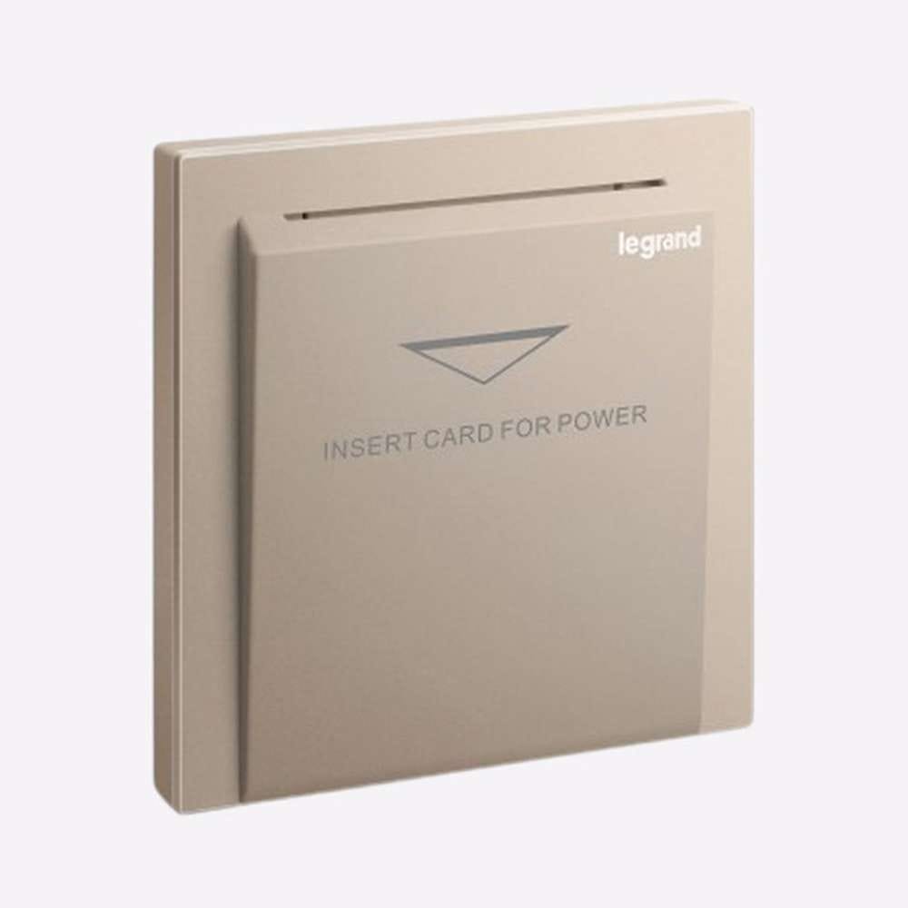 Legrand Galion Key Card Switch (RFID), Contactless Guest Energy Control, Suitable for Hotels & Guest Room - Rose Gold