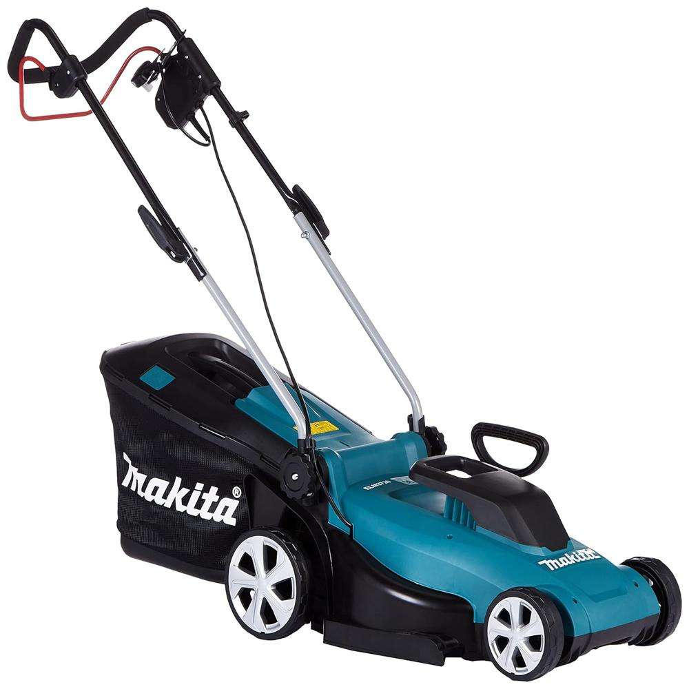 Makita ELM3720 Electric Lawn Mower 1400W 37cm Cut 40L Grass Box