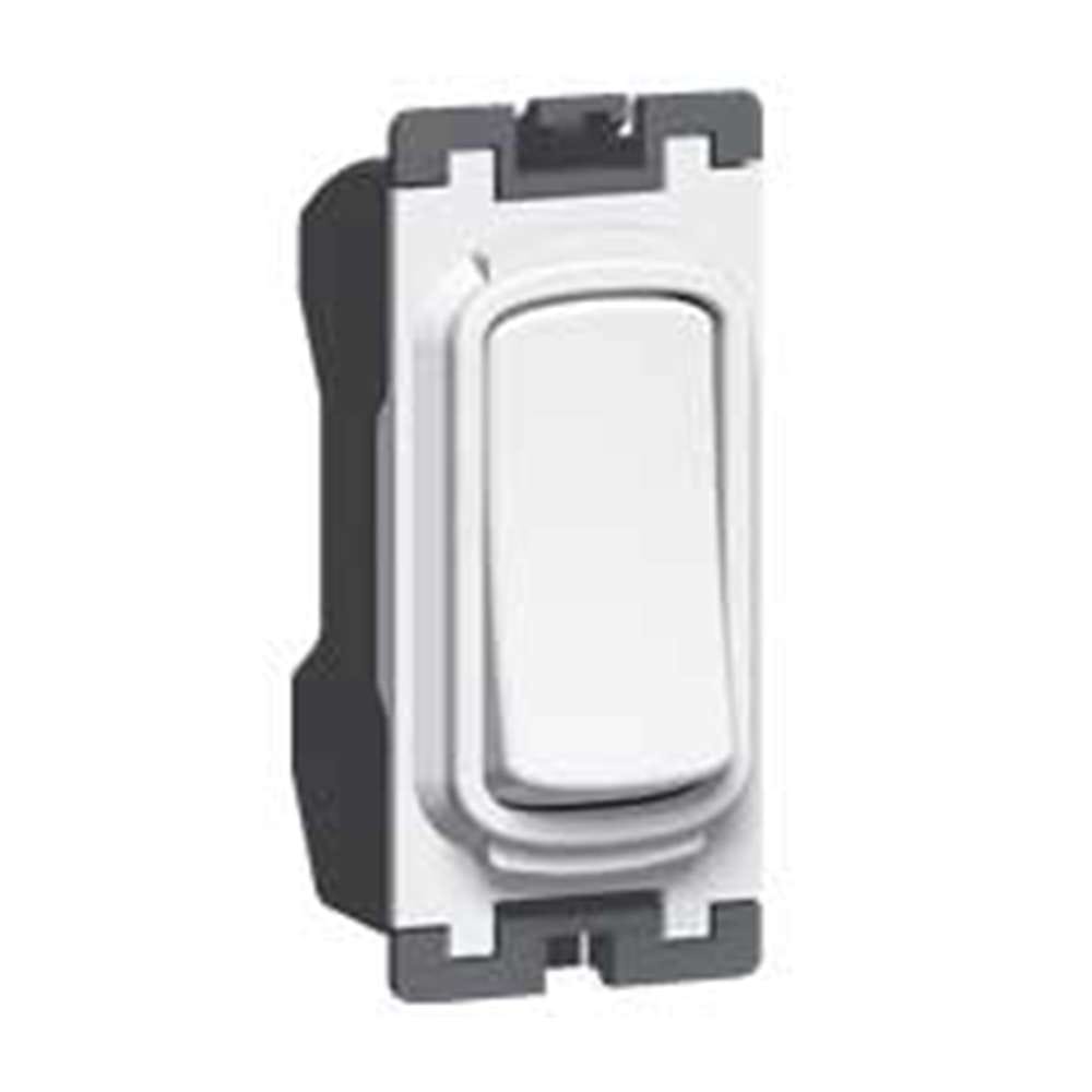 Legrand Synergy 10 AX Single Pole 1-Way Switch, Minimal Single-Point Control, Suitable for Home - White