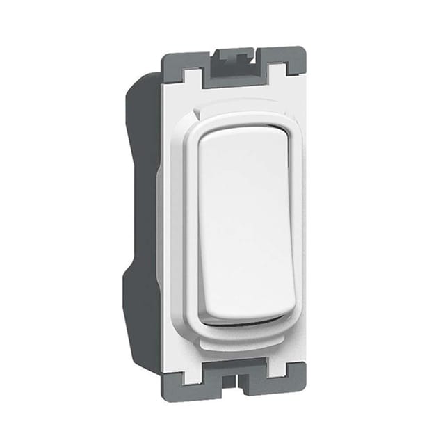 Legrand Synergy 10AX Switch Single Pole 2-Way, 1-Gang, Paired-Location Control, Suitable for Home - White
