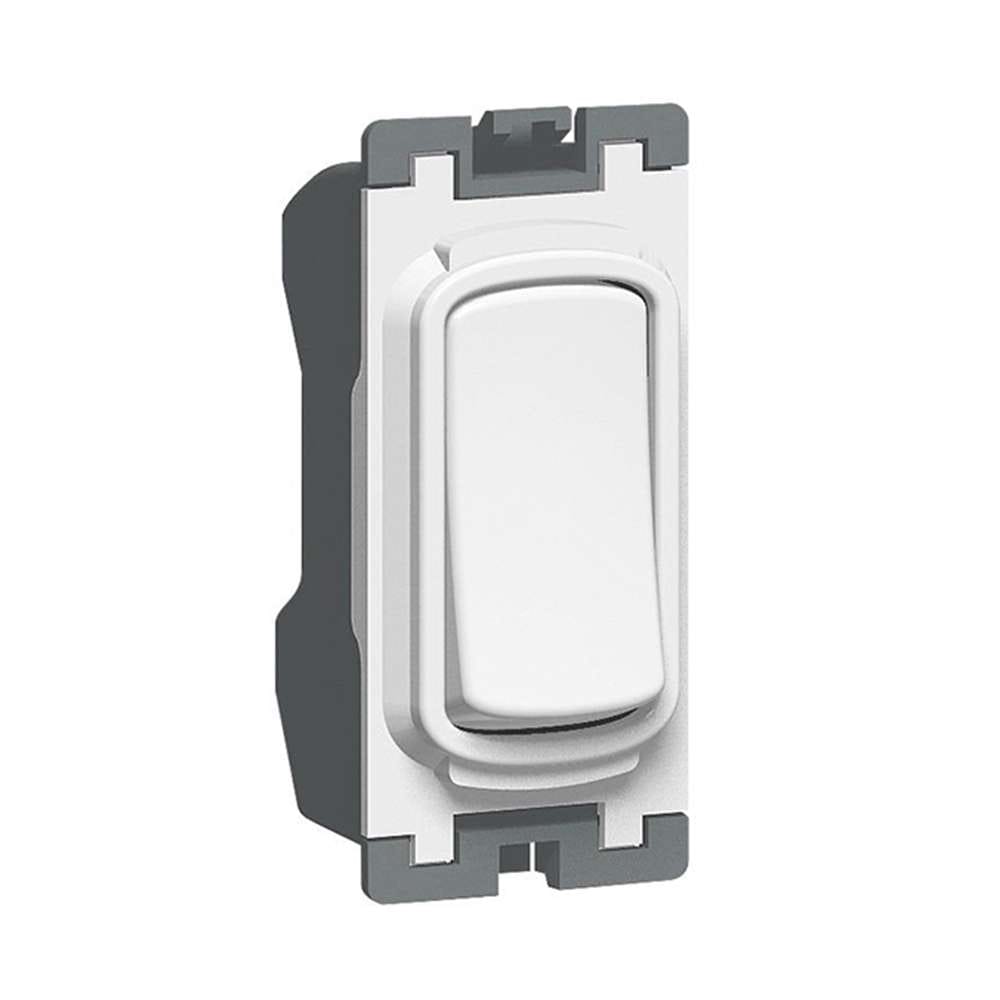 Legrand Synergy 10AX Switch Single Pole 2-Way, 1-Gang, Paired-Location Control, Suitable for Home - White