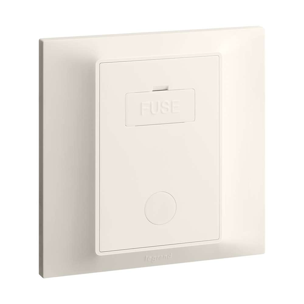 Legrand Belanko S 13A FCU UnSwitched Socket with C/O, Permanent Feed Spur, Suitable for Home & Office - Ivory