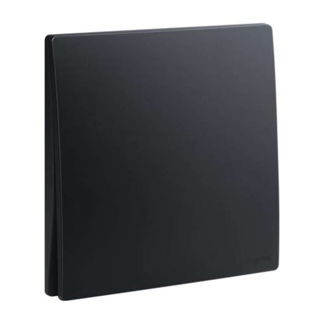 Legrand Mallia Senses 1-Gang 16AX Intermediate Switch, Add a Third Switching Point, Suitable for Home & Office - Matt Black