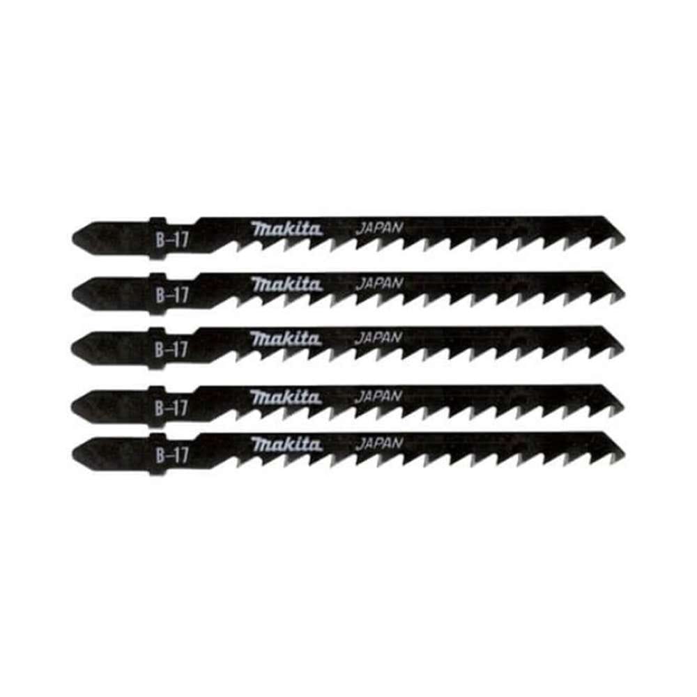 Makita A-85690 B-17 High-Precision HCS Jigsaw Blade 105 x 125mm - Pack of 5